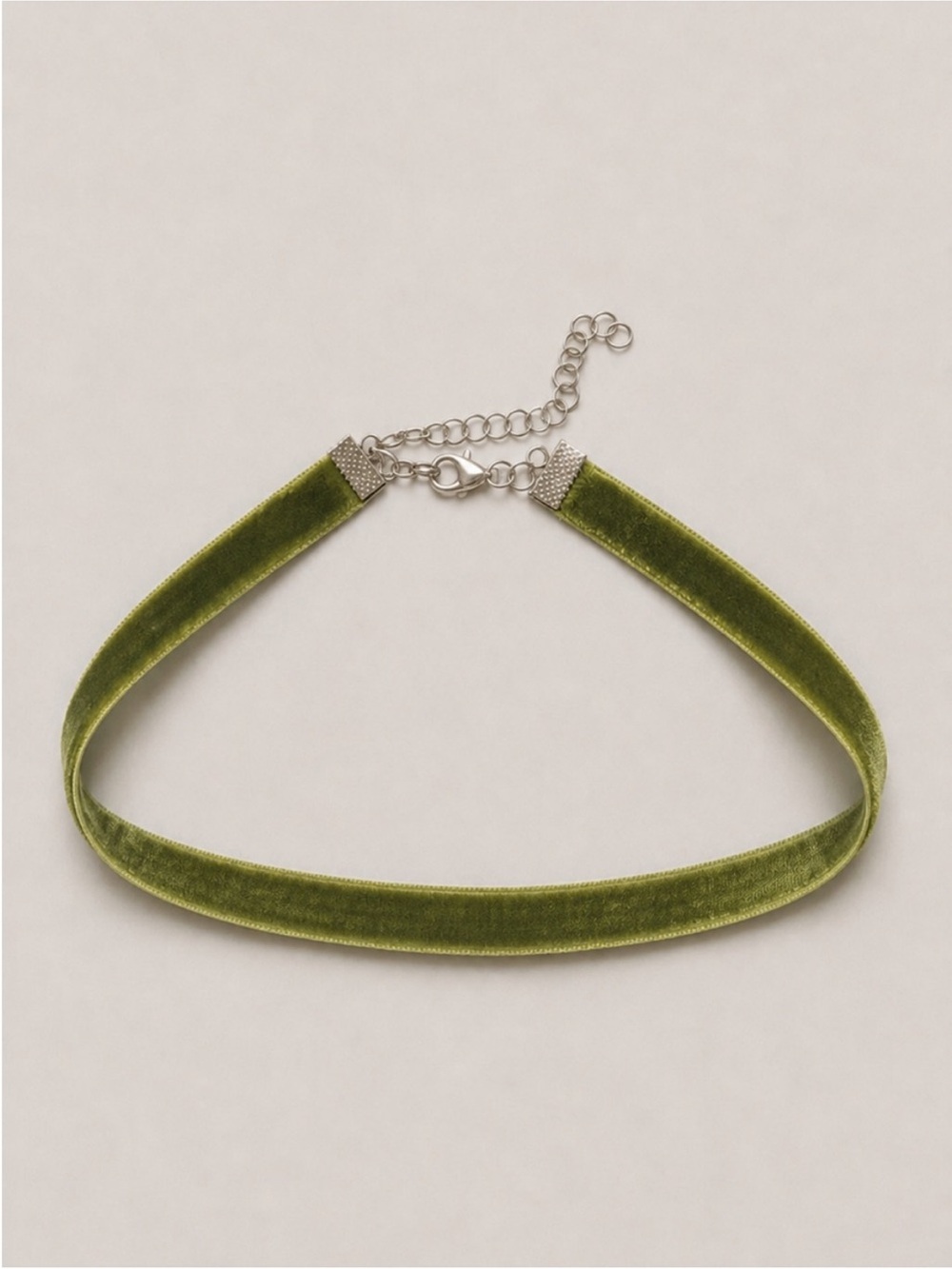 New! Olive Green Choker Necklace NWOT